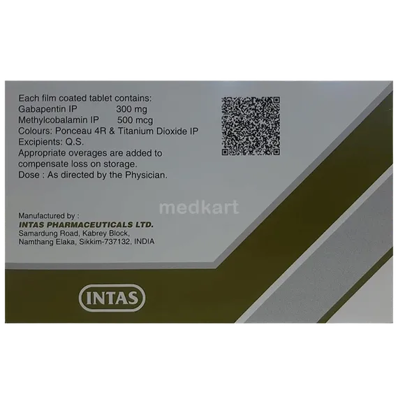 gabapin me 300mg tablet 15's